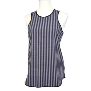 Peter Pilotto for Target XS Black White Stripes Racerback Tank Top